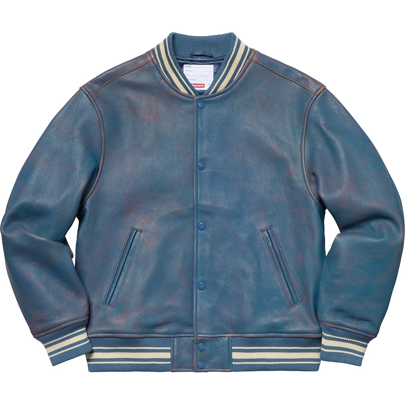 Leather Varsity Jacket view 17